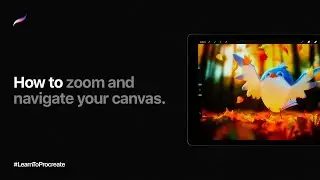 How to zoom and navigate your canvas in Procreate