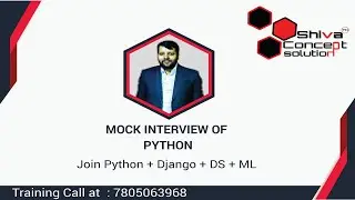 Advance Python Real-time Interview |  Experienced developer python [Interview] | #pythoninterview