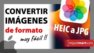 Convertir HEIC a JPG Mac  ✅  Convertir formato HEIC a JPG con APP Fotos en Mac (Español)