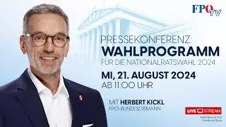 Präsentation des FPÖ-Wahlprogramms für die Nationalratswahl 2024