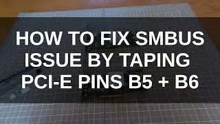 How to fix SMBus issue on Dell HBA RAID SAS controllers by taping B5 B6 pins