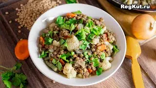 LENTILS with vegetables – vegetarian recipe for the second. How to cook lentils delicious