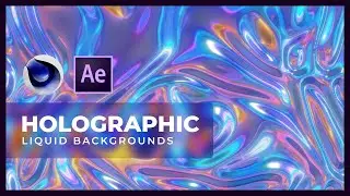 3D Holographic Background | After Effects and C4D Tutorial