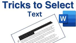select text in ms Word|Trick to select text in Microsoft word