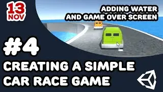 How to Create a Simple Car Race Game in Unity3D #4 - Adding a Game Over Screen