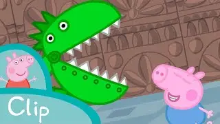 George Meets Robot Dinosaur 🦖 | Peppa Pig Official Clip