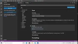 How to Change Font Size in Visual Studio code // increase font size in visual studio code