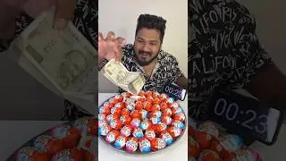 20 SECOND KINDER JOY CHALLENGE😱EAT & WIN 30,000/- CASH PRIZE🔥 #shorts #cashprize #eating