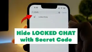 Whatsapp Hide Locked Chat with Secret Code
