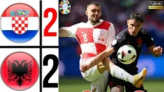 Croatia 2-2 Albania Euro 2024 | Highlights & Goals 2024 / Albania Goal 90+5 🤯