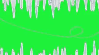 `Icicle2 green screen animation effect(cold, winter,  lonely...)