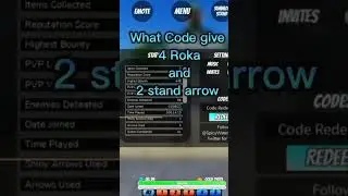 New Code|World of Stands 
