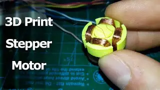 DIY Tiny 3d Print Stepper Motor