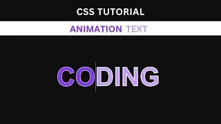 Text Animation With CSS | Simple CSS text animation