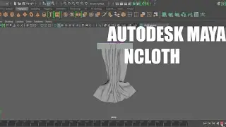 AutoDesk Maya | Ncloth | Making curtain Using Ncloths |