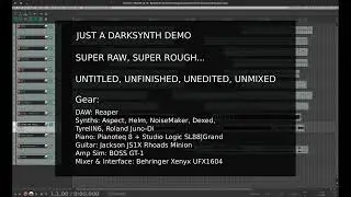 NEW Darksynth ROUGH DEMO - Horror Music 