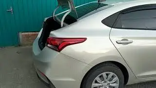 Полное открытие багажника Солярис 2