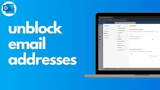 How to unblock an email address in Outlook on the Web [Microsoft 365 - Outlook Online)