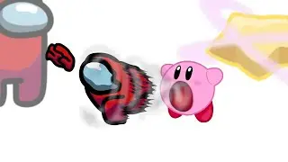 Mini Crewmate Kills 6 Kirby Characters | Among Us