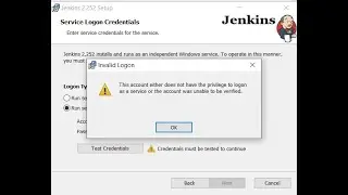 Troubleshooting Jenkins - Service logon credentials - Tutorialsfor.com