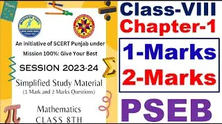 Class 8th Chapter 1 Rational  Number Important Question For Board Exam 2024