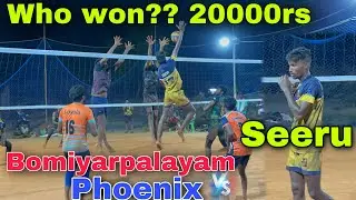 Semi-Final | 20000rs match | Seeru Show On🔥| Bomiyarpalayam vs Phoenix | Mr Love Volleyball