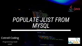 Populate JList from MySQL