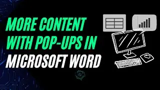 MS Word Work Hack: Cheat page limit requirements & add extra content/data within a pop-up window