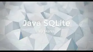 Simple Java App with SQLite Database