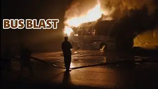 Bus ander FIRE Case after accident  | BUS Burn after accident