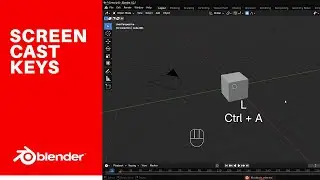 How to Display Keyboard keys pressed on screen in Blender tutorial