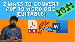 How to Convert PDF to Word Editable Document [Images & Fonts]