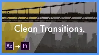 Clean Transition Template Pack - Adobe After Effects CC to Premiere Pro CC Tutorial