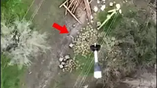 Drone Destroy Massive Pile Of Anti-Tank Mines