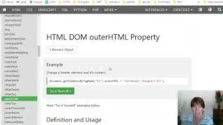 The outerHTML Property and the insertAdjacentHTML method