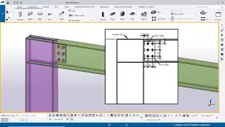 Tekla 2021 Tutorial 12 | Connection with Example