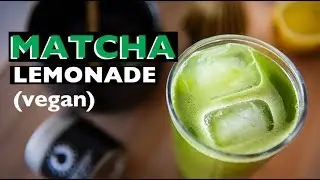 Vegan Matcha Lemonade Recipe | How to make Green Tea Starbucks Style Drink!