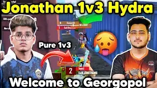 Jonathan pure 1v3 Hydra 🔥 Godlike welcome Team Hydra in Georgopol in @Abztesting1 🇮🇳