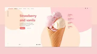 Icecream Website Template Design using Bootstrap Html & Css