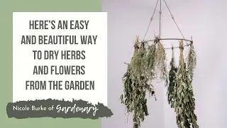 Here's an Easy and Beautiful Way to Dry Herbs and Flowers from the Garden