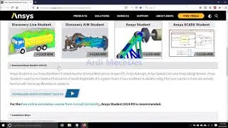 Ansys Free Student Software Download and Installation (Ansys Student 2020 R2)