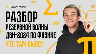 Разбор ДВИ 2024 по физике | Резервная волна | Что там было?