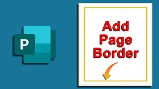How to add a page border in Microsoft Publisher