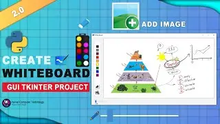 Create Advance Digital White Board Using Python | GUI Tkinter Project | 2.0