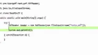 JAVA Programming Tutorial PDF with Java 05 The PdfReader