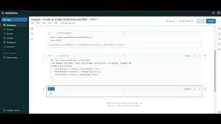 Pyspark - Create an Empty DataFrame and RDD