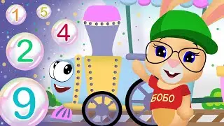 ПАРОВОЗИК🚂 УЧИМ ЦИФРЫ 🌈 ВЕСЕЛАЯ ПЕСНКА ДЛЯ ДЕТЕЙ🎵