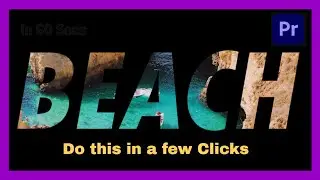 See Through animated Text Effect in a few clicks [Premier Pro]