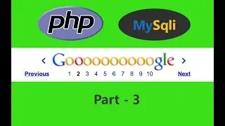 Pagination using PHP and Mysqli Part  (3/4)