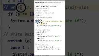 WHAT WE CAN WRITE INSIDE A METHOD IN JAVA
